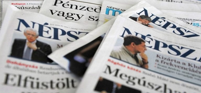 The freedom of the media and the suspension of the Hungary’s largest independent newspaper